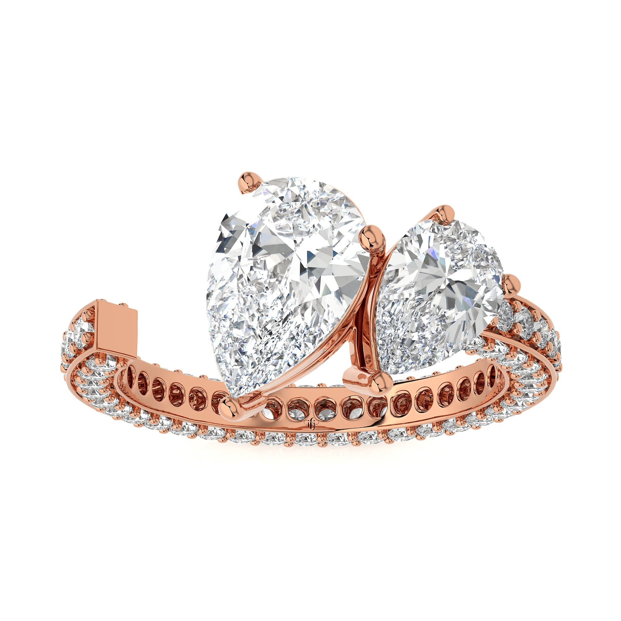 The _Toi et Moi_ Pear Diamond Ring RG 1