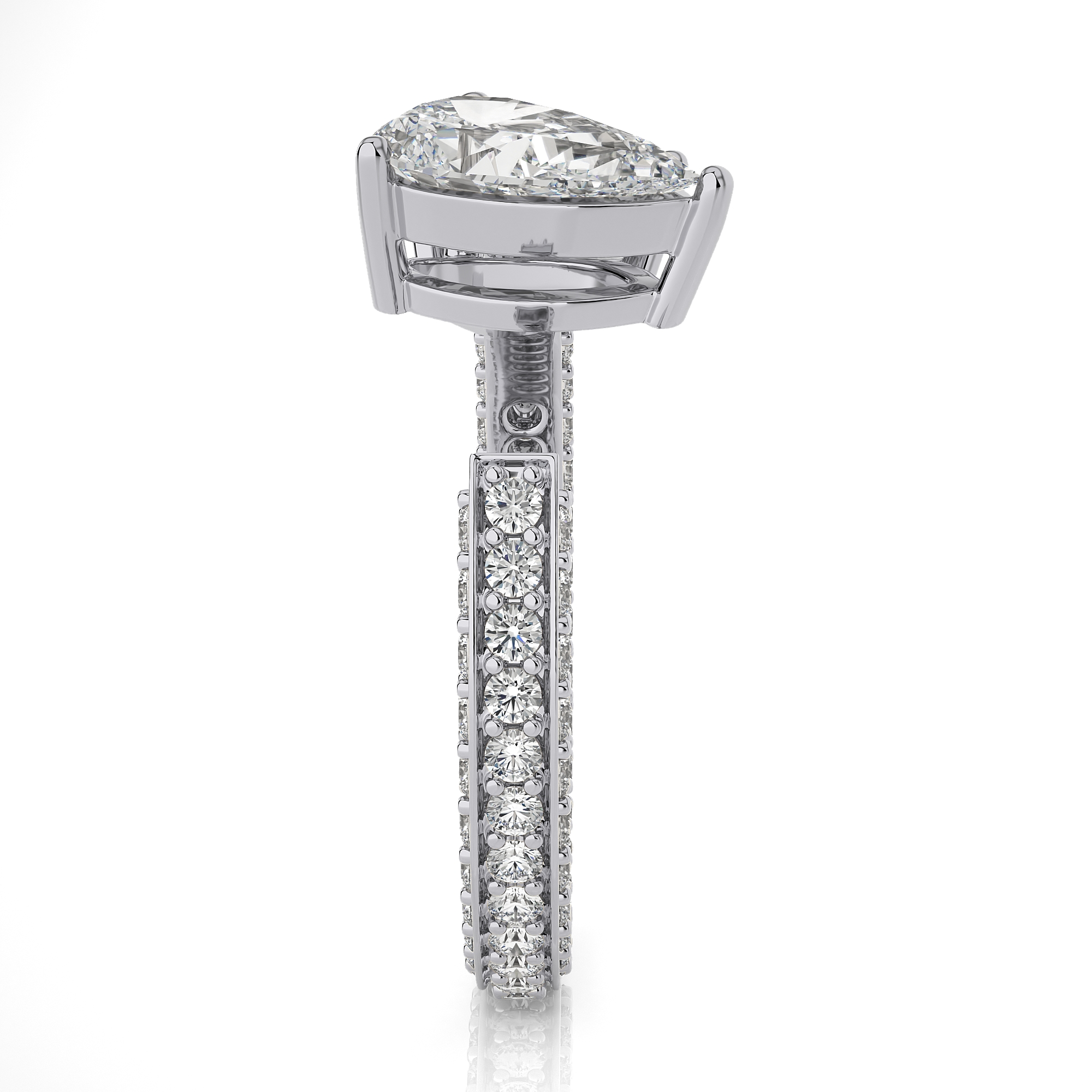 The _Toi et Moi_ Pear Diamond Ring WG 3